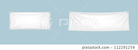 Blank horizontal banners realistic vector illustration set Blank horizontal banners realistic vector illustration set 112291259