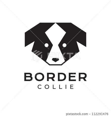 border collie dog pets polygonal modern minimal mascot logo vector icon illustration border collie dog pets polygonal modern minimal mascot logo vector icon illustration 112291476