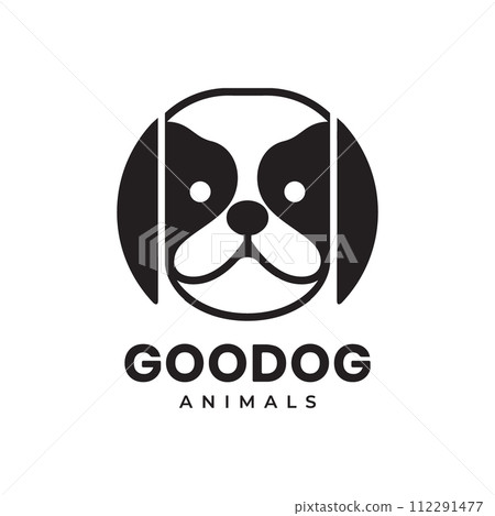 border collie dog pets head mascot cute modern logo vector icon illustration border collie dog pets head mascot cute modern logo vector icon illustration 112291477