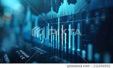 AI-generated content. Data analysis for business concepts. Finance chart. Financial planning. Data analysis for business concepts. 112292052
