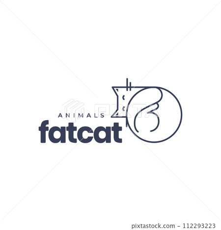 cat pets sleep line minimalist mascot logo vector icon illustration cat pets sleep line minimalist mascot logo vector icon illustration 112293223