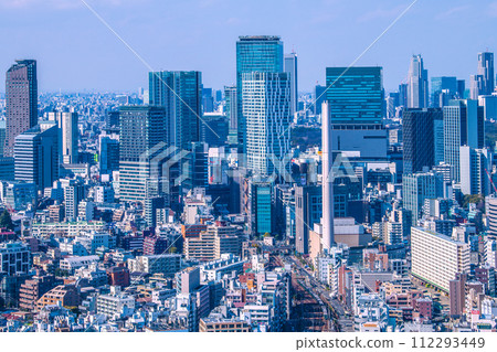 Japan's Tokyo cityscape: Shibuya is changing. Shibuya's skyscraper Sakuragaokaguchi redevelopment building is completed... you can even see the train Japan's Tokyo cityscape: Shibuya is changing. Shibuya's skyscraper Sakuragaokaguchi redevelopment building is completed... you can even see the train 112293449