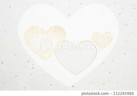 Japanese paper with heart pattern_Japanese modern background material 112293988