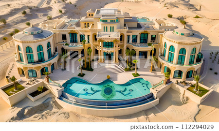Luxury Desert Country House with Swimming Pool in Dubai UAE 112294029