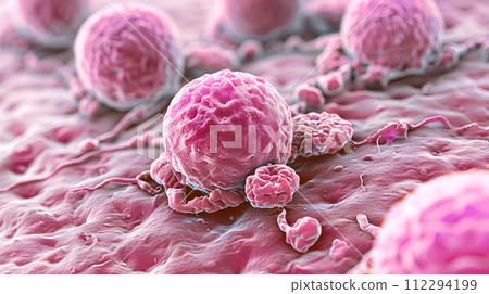 Photorealistic Image of Medical Cells in a Laboratory Setting Photorealistic Image of Medical Cells in a Laboratory Setting 112294199