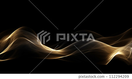 Background material of smooth light trails on black background Background material of smooth light trails on black background 112294209