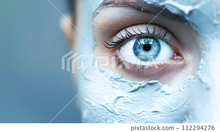 Woman in Face Mask Modern Stylish Protection Woman in Face Mask Modern Stylish Protection 112294276