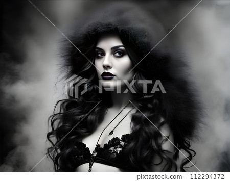 Halloween medium shot blackandwhite scheme. Halloween medium shot blackandwhite scheme. 112294372