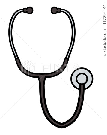 簡單的聽診器插畫素材 112295144