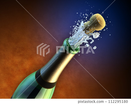 Champagne bottle 112295180