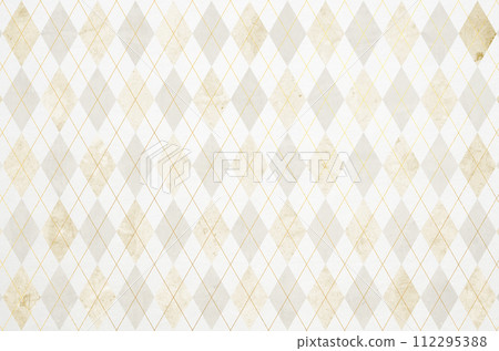 Luxury Japanese modern background_Japanese paper and grunge argyle texture 112295388