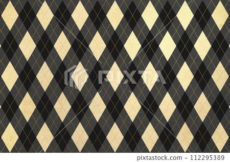 Luxury Japanese modern background_Japanese paper and gold leaf argyle texture 112295389