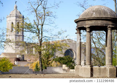 Spain. Catalonia. Coast of the Costa Brava. Gerona city view. Catedral de Santa Mar a de Girona. Spain. Catalonia. Coast of the Costa Brava. Gerona city view. Catedral de Santa Mar a de Girona. 112296486