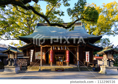 本堂及週邊風景 是求婚的好去處的神社「實現願望的神木、1000年樹齡的情侶樟樹」（北岡神社） 112296516