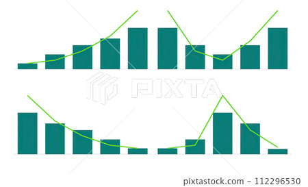 上升和下降圖表的圖像 112296530