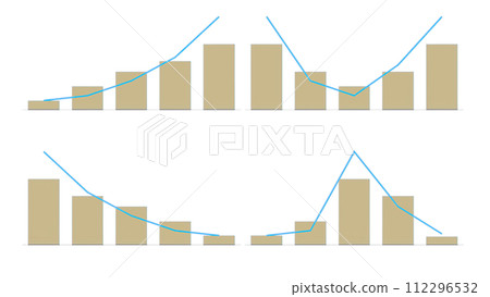 上升和下降圖表的圖像 112296532