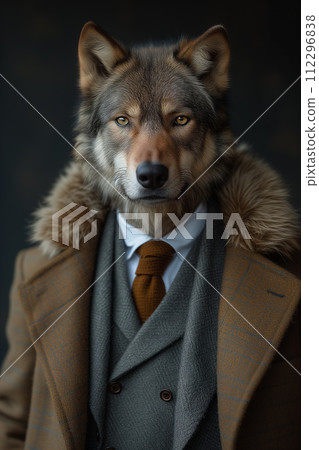 Wolf Avatar in a Business Suit Wolf Avatar in a Business Suit 112296838