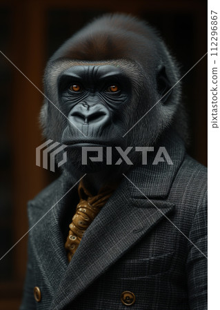 Gorilla Avatar in a Business Suit Gorilla Avatar in a Business Suit 112296867