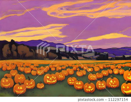 Halloween long shot pastel tones extreme. 112297154