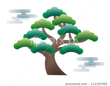 圓點紋理的現代松木 112297495