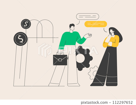 Sales representative abstract concept vector illustration. 112297652