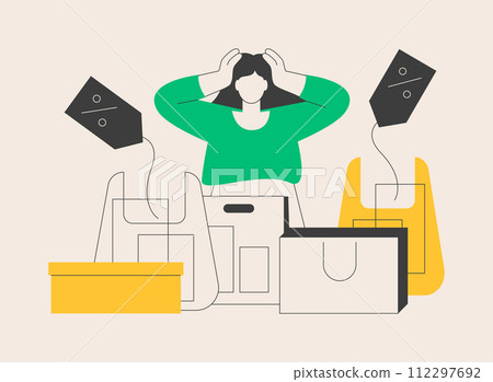 Purchasing habits abstract concept vector illustration. Purchasing habits abstract concept vector illustration. 112297692