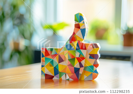Like mark made with origami 112298235