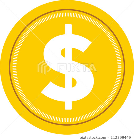 dollar dollar coin currency money illustration dollar dollar coin currency money illustration 112299449