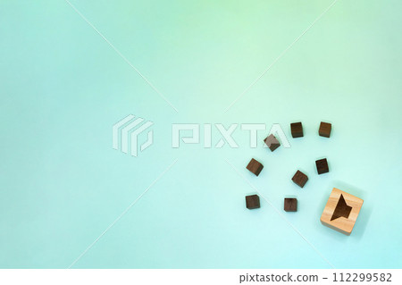Image material that produces strong sound from a block with speakers marked from the right side Image material that produces strong sound from a block with speakers marked from the right side 112299582