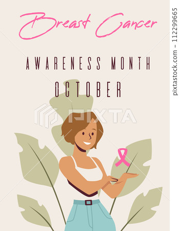 Breast Cancer Awareness October vector illustration 112299665