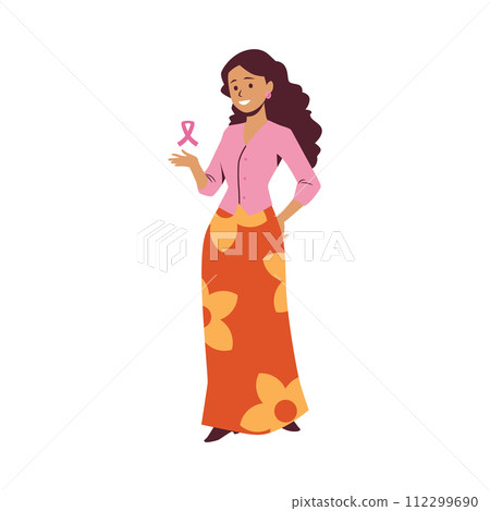 Breast cancer awareness advocate vector illustration Breast cancer awareness advocate vector illustration 112299690