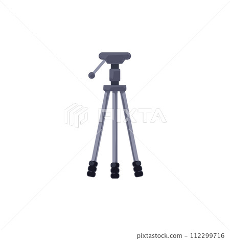 Simple camera tripod vector illustration 112299716
