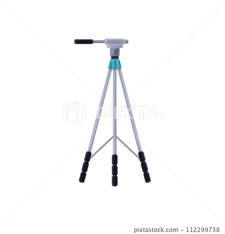 Professional camera tripod vector illustration 112299738