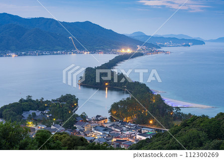 Amanohashidate, Kyoto, Japan Overlooking the Sandbar 112300269