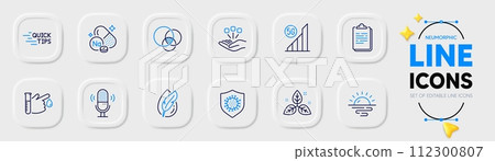 5g wifi, Sunrise and Hypoallergenic tested line icons for web app. Pack of Euler diagram, Education, Coronavirus pictogram icons. Microphone, Clipboard, Fair trade signs. Sodium mineral. Vector 5g wifi, Sunrise and Hypoallergenic tested line icons for web app. Pack of Euler diagram, Education, Coronavirus pictogram icons. Microphone, Clipboard, Fair trade signs. Sodium mineral. Vector 112300807
