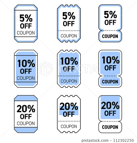 5%, 10%, 20% discount coupon tickets 5%, 10%, 20% discount coupon tickets 112302250