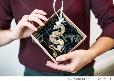 Small Business Epoxy Resin Dragon Ornament Small Business Epoxy Resin Dragon Ornament 112303491