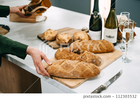 Artisan Bread Selection with Wine Pairing Artisan Bread Selection with Wine Pairing 112303532