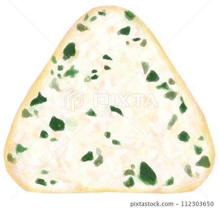 Illustration of seaweed rice ball 112303650