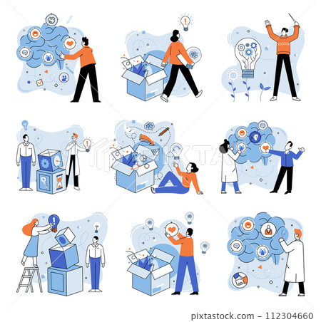 Thinking differently vector illustration. Embrace your individuality its lighthouse guiding your ship decisions Success is destination for those who navigate seas innovation Each unique idea Thinking differently vector illustration. Embrace your individuality its lighthouse guiding your ship decisions Success is destination for those who navigate seas innovation Each unique idea 112304660