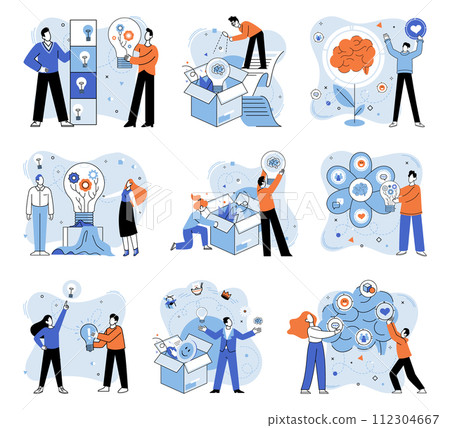Thinking differently vector illustration. Each unique idea is puzzle piece forming mosaic your identity Your singularity is heartbeat echoing in corridors creativity Independence is fuel propelling 112304667