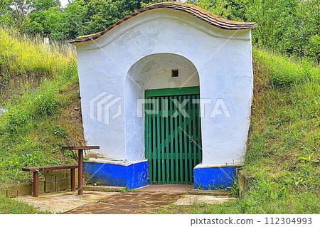 Wine cellars in Petrov Plze. Winemaking region in South Moravia, Czech Republic Wine cellars in Petrov Plze. Winemaking region in South Moravia, Czech Republic 112304993