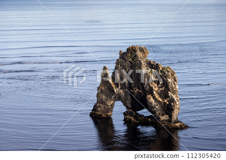 Natural statue of a drinking animal, Iceland Natural statue of a drinking animal, Iceland 112305420