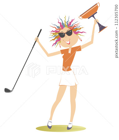 golf, golfer, vector 112305700