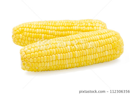Corn isolated on white background with clipping path 112306356