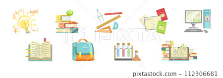 Study and School Supply and Object Vector Set 112306681