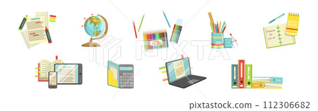 Study and School Supply and Object Vector Set Study and School Supply and Object Vector Set 112306682
