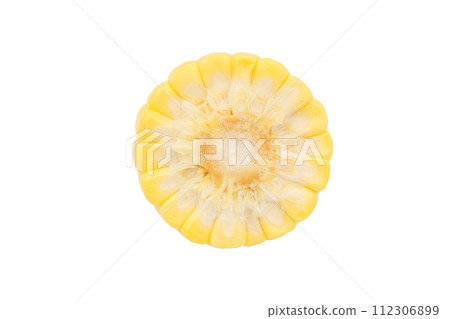 Corn isolated on white background with clipping path 112306899