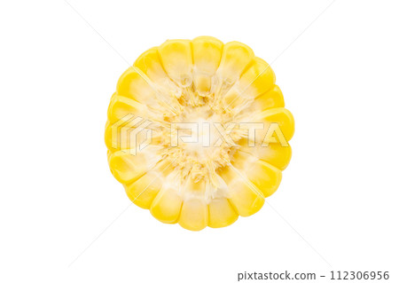 Corn isolated on white background with clipping path 112306956