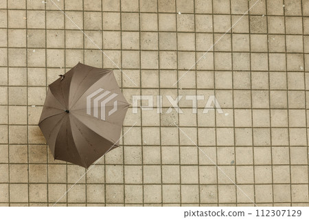 Person with umbrella. Person with umbrella. 112307129